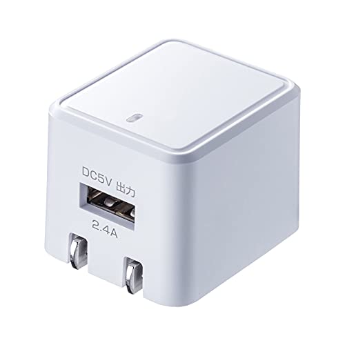 サンワサプライ キューブ型USB充電器 ACA-IP79W